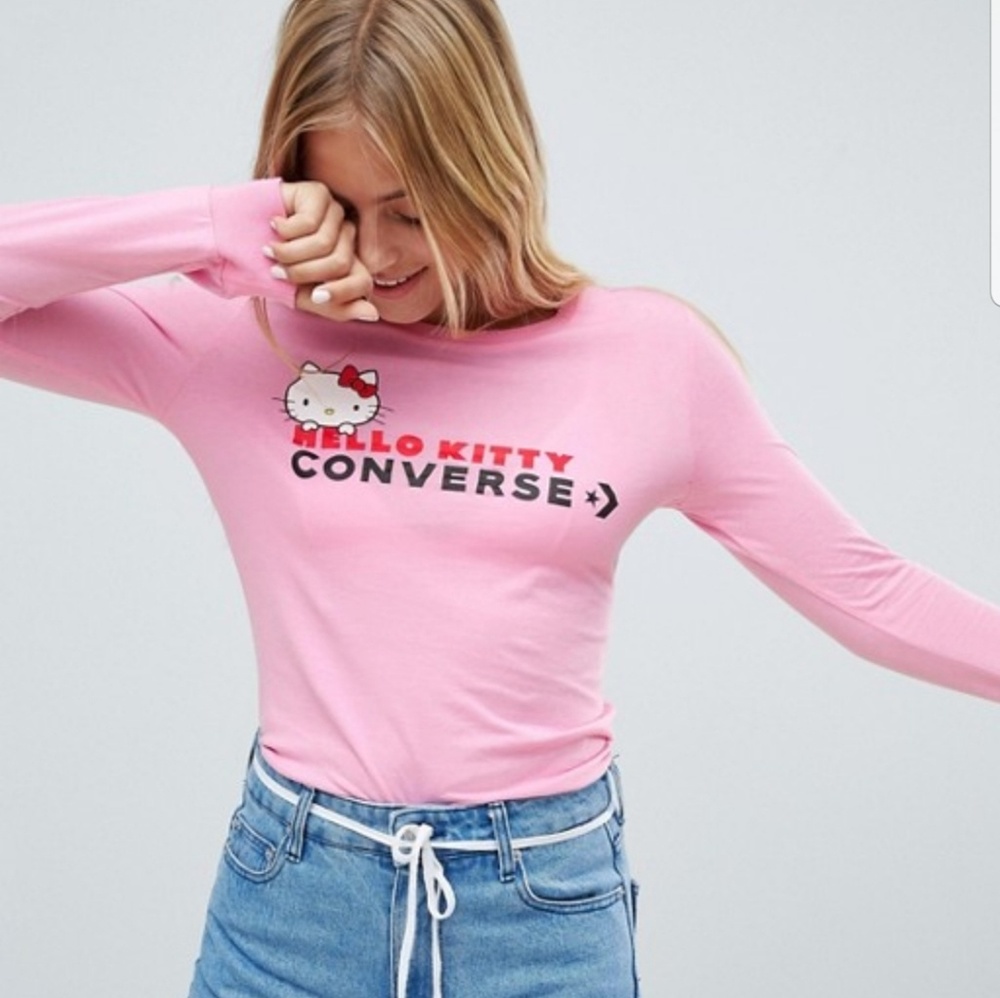 Converse X Hello Kitty  Longsleeve T-Shirt Slim